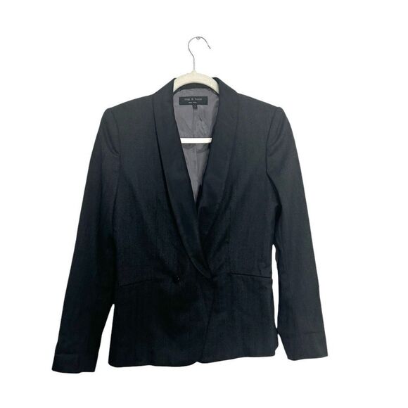 Rag & Bone Tuxedo Blazer In Charcoal black - Picture 3 of 7
